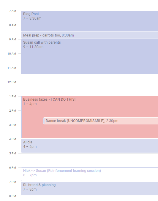 I put todo lists on Google Calendar